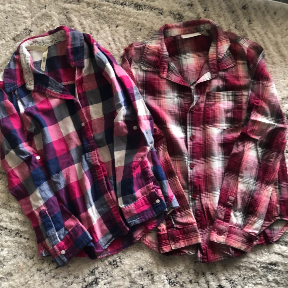 Girls flannel shirts